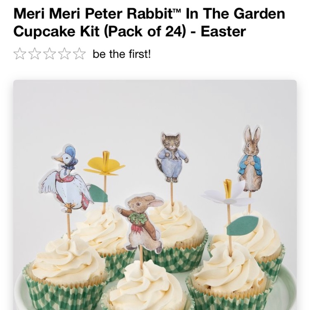 Easter is coming soon! 🐰Peter rabbit cupcake kit